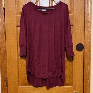 Maurices Deep Burgundy Top